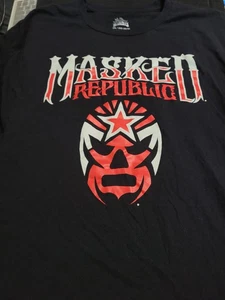 Cinelucha Masked Republic Grafik Lucha Wrestling Tshirt Herren Größe 2XL - Bild 1 von 2