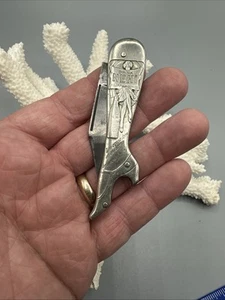 Vintage 1930's REMINGTON UMC Silver NEHI AD Lady Leg Folding Pocket Knife - Picture 1 of 9