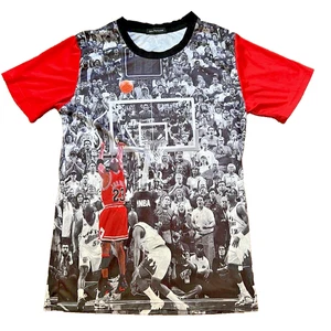 NOS Michael Jordan AOP anni 90 stampa all over ufficiale John Hancock uomo M - Foto 1 di 5