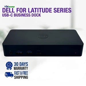 Dell Dual USB-C Business Dock Station for Latitude 14 3490 5480 5490 5491 Laptop - Picture 1 of 13