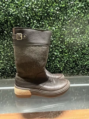 BOTAS CÓMODAS IMPERMEABLES DE CUERO MARRÓN MERRELL USADAS EN EXCELENTE ESTADO TALLA 8,5 M J17842 Foto 1 de 4