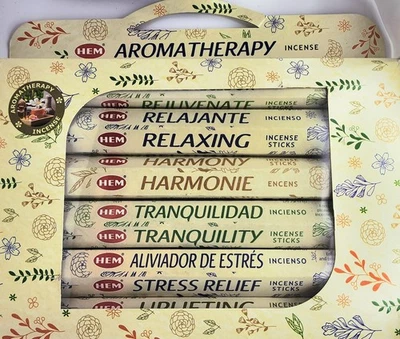 Paquete de regalo de aromaterapia HEM 120 palos, tranquilidad, armonía, rejuvenecer y más Foto 1 de 4