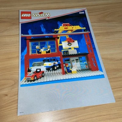 Lego 4555 9V Train Cargo Station Instruction Book Manual - Image 1 of 4