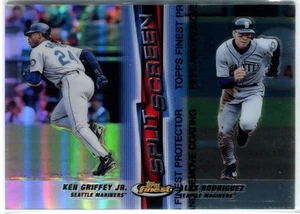 KEN GRIFFEY JR. ALEX RODRIGUEZ 1999 Topps Finest Split Screen REFRACTOR/Non #SS2 - Imagen 1 de 1
