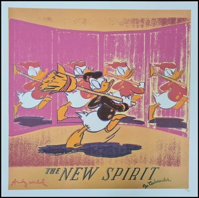 ANDY WARHOL * Donald Duck * lithograph * 50x50 cm*limited # 471/500 CMOA signed - Bild 1 von 4