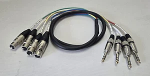 Seismic Audio SAXT-4x5F 1/4" TRS to XLR Female 4 Channel 5ft Audio Snake Cable - Picture 1 of 2