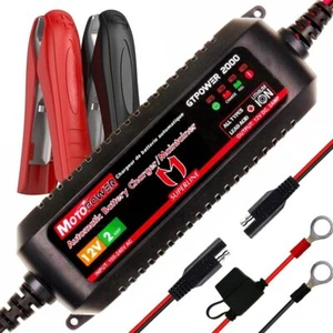 MOTOPOWER  2AMP Automatic Smart 12V Car Battery Charger for both Lead Acid - Picture 1 of 6