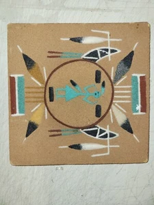 Sand Art Painting Hunchback People Signed Ronald Toledo Cuba N. Mexico - Picture 1 of 5