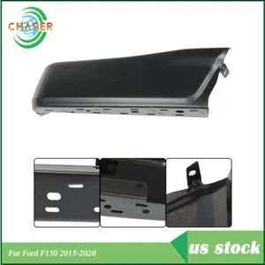 Left Driver Side Steel Black Suit For Ford F150 2015-2020 Rear Bumper End Cap - Picture 1 of 12