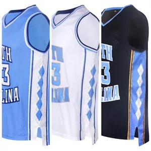 Retro North Carolina #23 Jordan College Basketball Jersey 3 Colors - Picture 1 of 13
