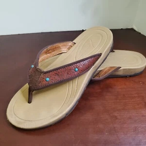 Sandalias Twisted X para mujer W5D0033 talla 8M marrón con adornos turquesa - Imagen 1 de 12