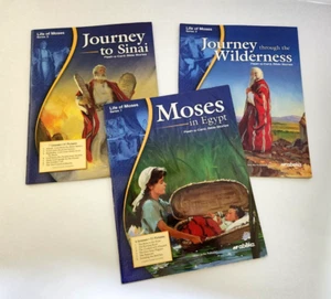 Abeka Bible Curriculum Flash-A-Cards Life Of Moses COMPLETE Series 1 2 3 - Picture 1 of 13