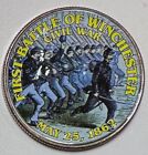 First Battle of Winchester Civil War Colorized Clad Kennedy Half Dollar
