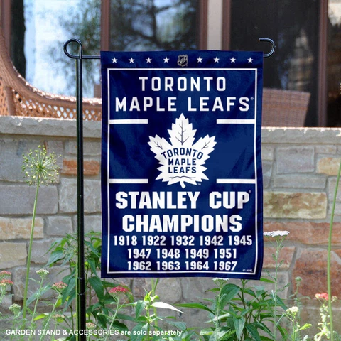 Toronto Maple Leafs 13 Time Stanley Cup Champions Garden Flag and Yard Banner Cover