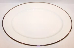 OSCAR DE LA RENTA BONE CHINA PRECIOUS METALS AFO22 15" OVAL SERVING PLATTER - Picture 1 of 3