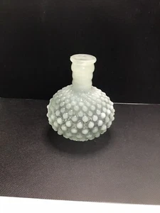 Opalescent hobnail Bud Vase perfume Bottle ribbed neck unmarked - Picture 1 of 6