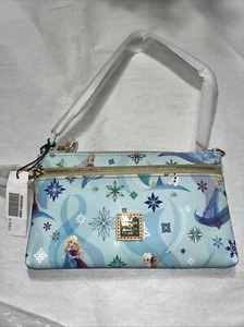*Dooney & Bourke*Disney Parks*FROZEN Elsa & Anna *Wristlet Pouch* 21089Z S165 - Picture 1 of 3