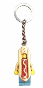 Genuine LEGO Split Key Ring “HOT DOG MAN” Series 13 Minifigures.  - Picture 1 of 3