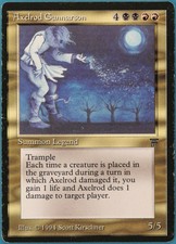 Axelrod Gunnarson Legends HEAVILY PLD Black Red Rare CARD (233854) ABUGames