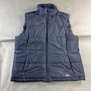 American Living Vest Medium Blue Youth Full Zip Puffer Fleece Sleeveless Jacket - Picture 1 of 10