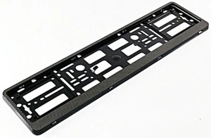 CARBON HOLDER FRAME for European Euro License Number Plate EU German FLEXIBLE ! - Picture 1 of 4