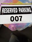 James Bond 007 Reserved Parking  12x18 Aluminum Sign