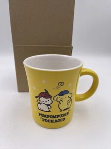 Sanrio Japan: Pompompurin x Pochacco Keramiktasse: gelb (H6) - Bild 1 von 2