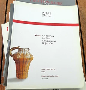 CERAMIQUE/ART NOUVEAU ET ART DECO ET +/CATALOGUE BERGE/2002 - Foto 1 di 1