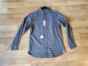 CREMIEUX Hombre Pequeña Marrón Cuadros CAMBRIDGE Otoño Invierno Camisa - Imagen 1 de 6