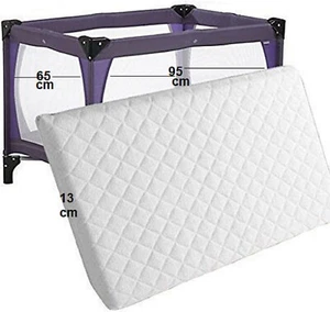 Baby Toddler Cot Bed Mattress Quilted Breathable Extra Thick 95 X 65 X 13CM - Picture 1 of 7