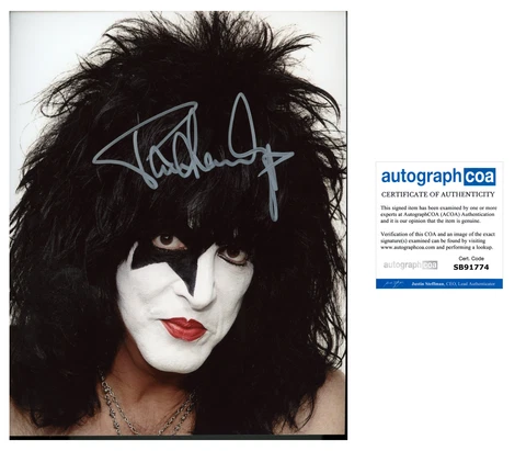 KISS Paul Stanley signed Autograph 8x10 Photo Autographed ACOA COA Cover
