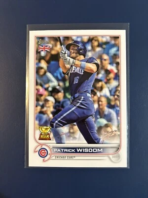 2022 Topps UK Edition Patrick Wisdom #42 - Image 1 of 2