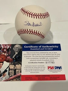 Stan Musial Autographed Oficial MLB Baseball Cardinals PSA/DNA - Picture 1 of 6