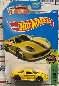 2016 HEISSRÄDER PORSCHE CARRERA GT, GELB, #4/10 HW EXOTISCH, #74/250, GOLDFELGEN - Bild 1 von 6