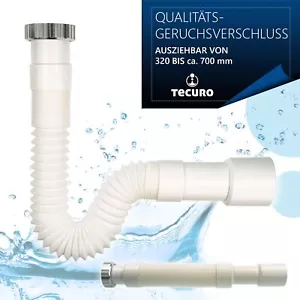 tecuro flexibler Geruchsverschluss - Verlängerung - 1 1/4 auf Ø 32/40 - Bild 1 von 5