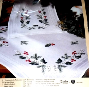 Rico Design 48628 Christmas Cross Stitch Table Runner Kit 31”x31"  Czech Rep - Picture 1 of 3