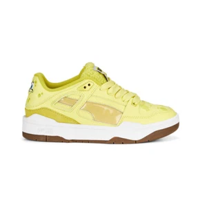 PUMA Sponge X Slipstream 2 Lace Up Youth Boys Yellow Sneakers Casual Shoes 3916 - Picture 1 of 6