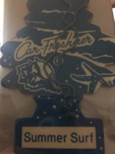 4 Little Tree Summer Surf ~ Air Freshners ~ Discontinued Scent ~ Fresheners - Picture 1 of 1