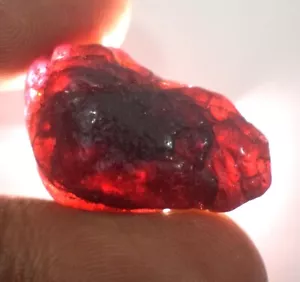 41,35 ct natürlicher rotbrauner Painit 25 x 16 mm Edelstein grob zertifiziert E2877 - Bild 1 von 8