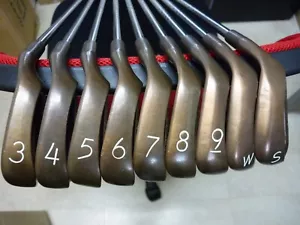 PING EYE 2 + plus BeCu Copper Orange Dot 3-9,W&SW 9 irons set w/ MICRO TAPER RH - Picture 1 of 11