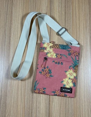 Bolsa tiracolo Dakine Jive lona rosa multi floral hibisco havaiano tropical - Imagem 1 de 4