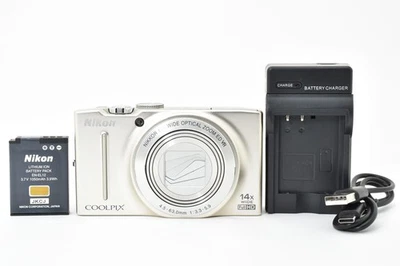 [как новый] Цифровой фотоаппарат Nikon COOLPIX S8200 16,1 Мп серебристый компактный из Японии - Изображение 1 из 4