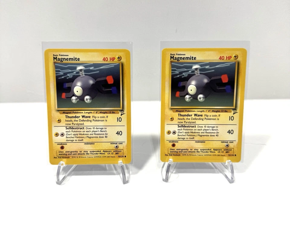 Magnemite - 1999 Base Set 2 - 79/130 Pokemon Card WOTC -* PACK FRESH NEW !* - Image 1 of 3