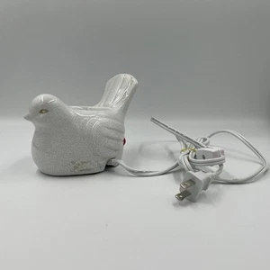 Scentsy Song Bird Wax Warmer White Crackle Finish - Picture 1 of 8