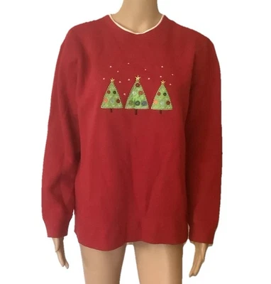 Classic Element Ugly Christmas Fleece Sweater Size M Pullover cotton - Image 1 of 4