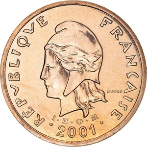 [#188552] Münze, Neukaledonien, 100 Francs, 2001, Paris, STGL, Nickel-Bronze, KM - Zdjęcie 1 z 2