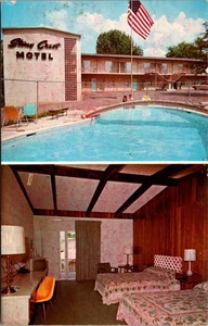 Stony Crest Motel um 1965 Schwimmbad Zimmer Innenraum Bloomington IN Postkarte - Bild 1 von 2