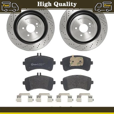 Pastillas de freno traseras rotores de disco para Mercedes-Benz C63 AMG 4,0 L Foto 1 de 4