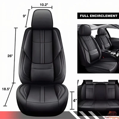 Almohadilla protectora trasera delantera de 5 asientos fundas de asientos de coche de cuero para Mercedes-Benz nueva Foto 1 de 4