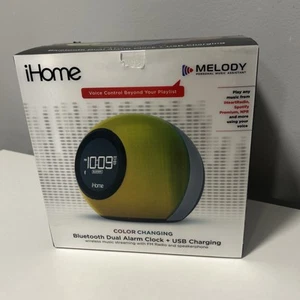 iHome iBT29 Bluetooth Speaker Color Changing Alarm Clock FM Radio NEW IN BOX - Picture 1 of 10